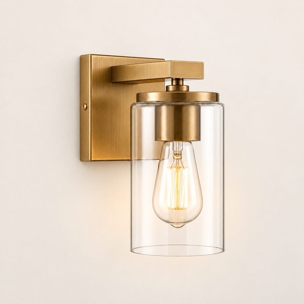 Applique de salle de bain MERIDIAN - 1 lumière — Éclairage de miroir de salle de bain résistant aux éclaboussures
