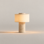 Auríe Portable Lamp | Travertine