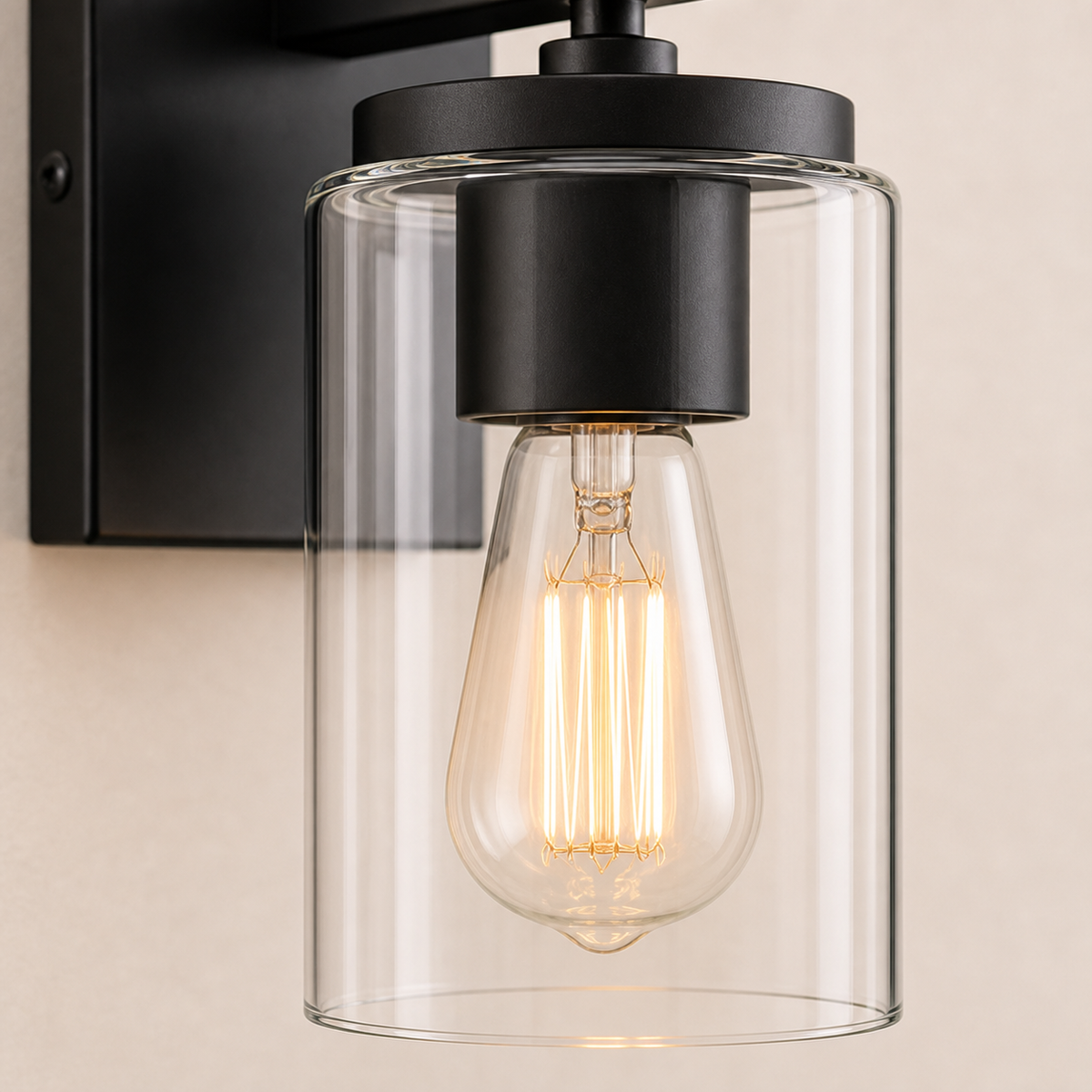 Applique de salle de bain MERIDIAN - 1 lumière — Éclairage de miroir de salle de bain résistant aux éclaboussures