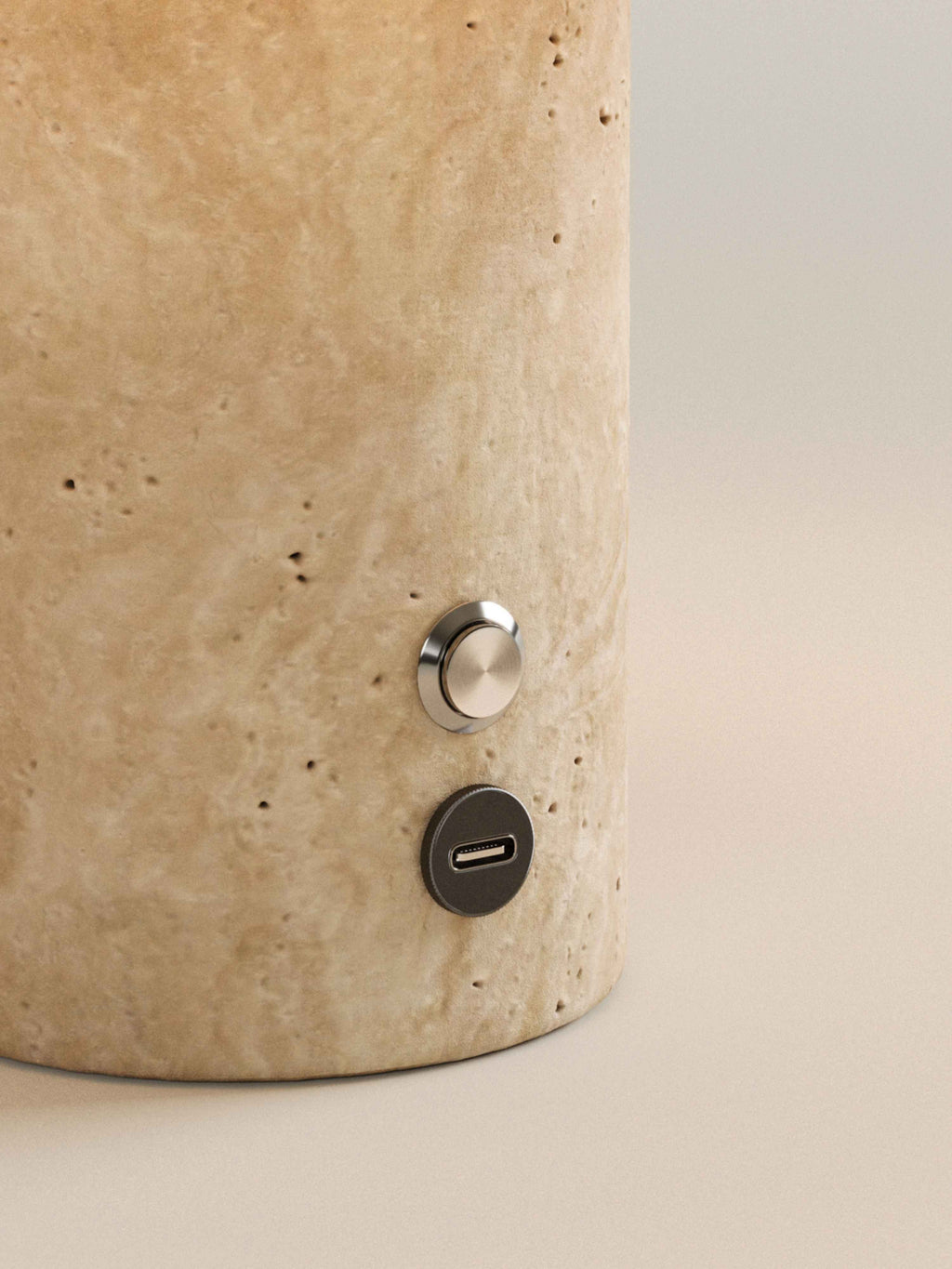 Auríe Portable Lamp | Travertine