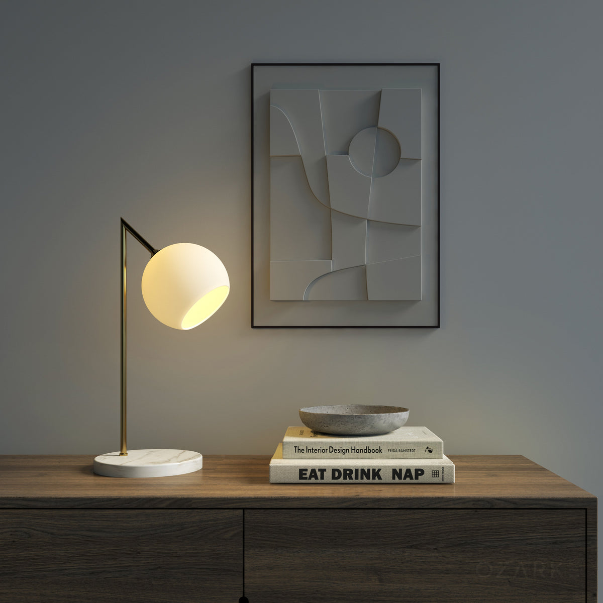 Lampe de table Serenity en marbre