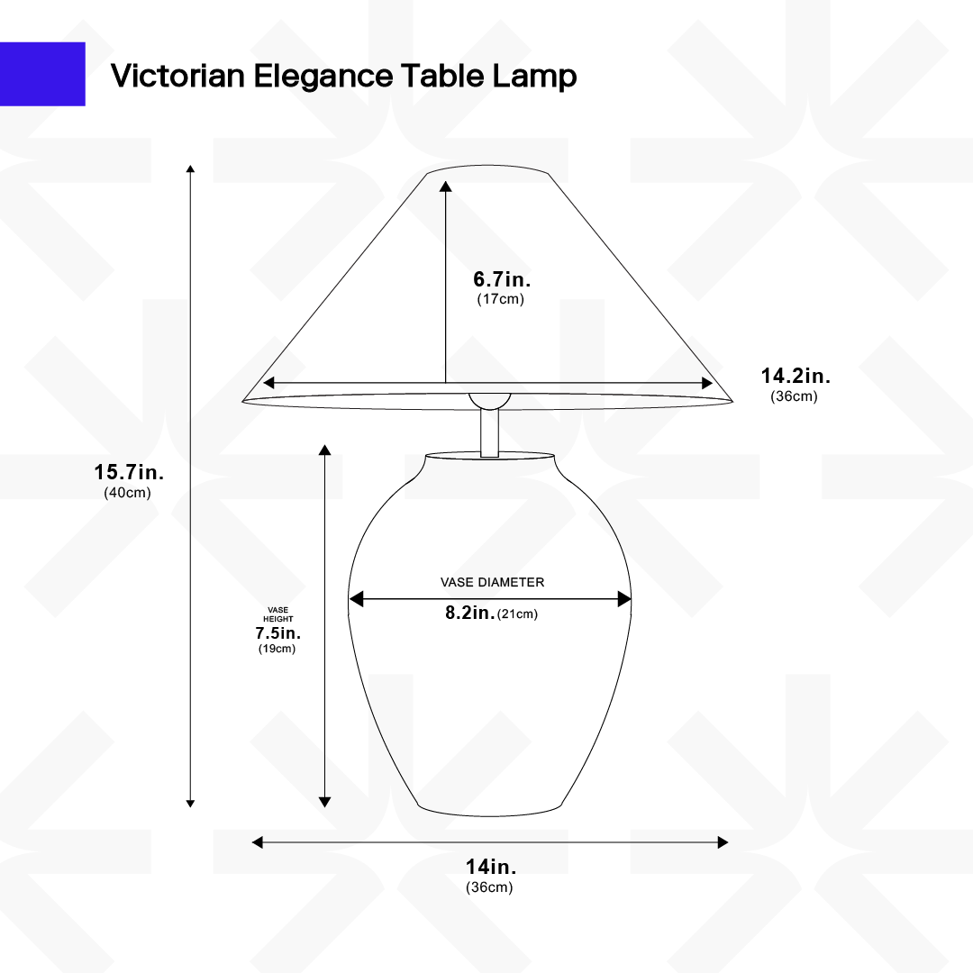 Lampe de table victorienne