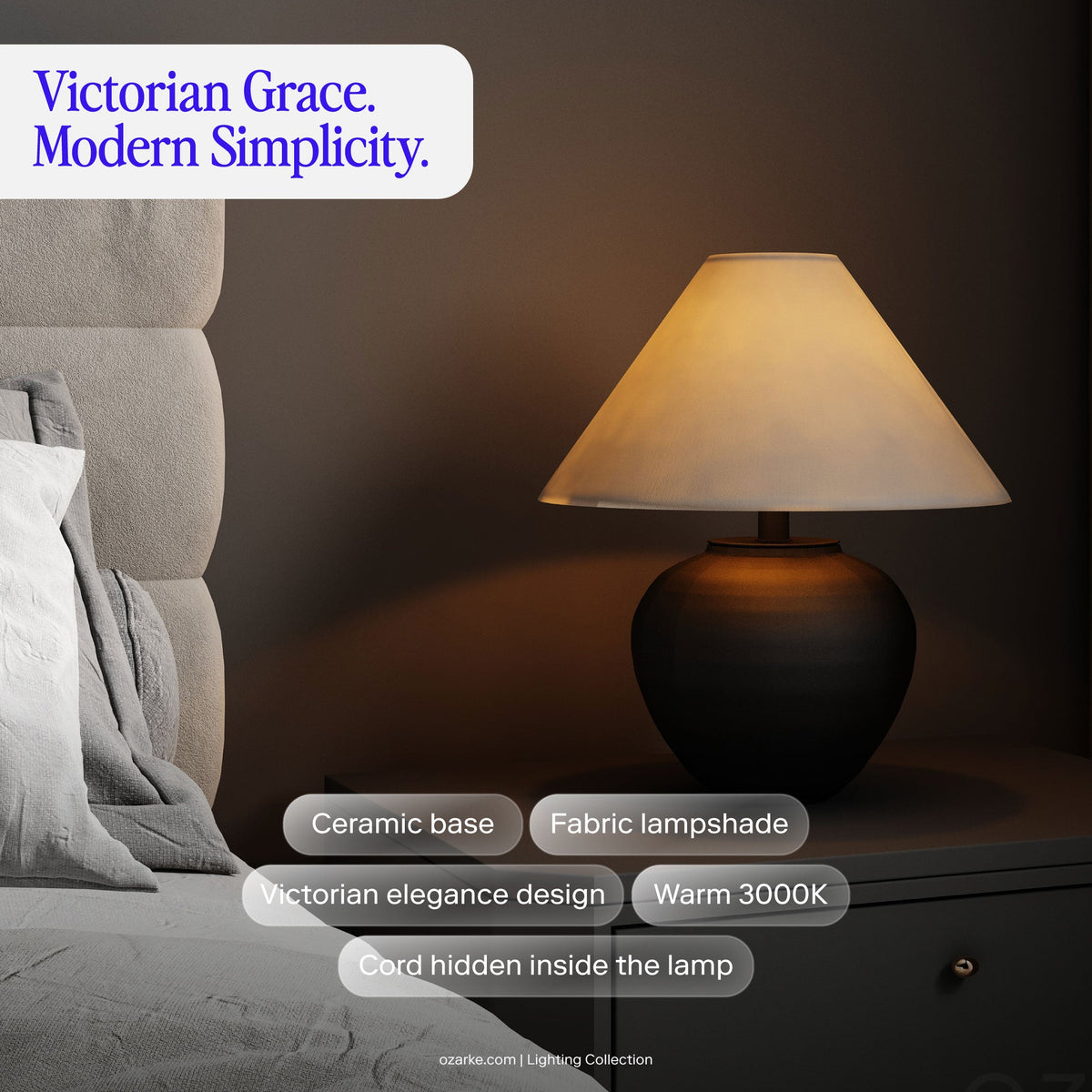Lampe de table victorienne