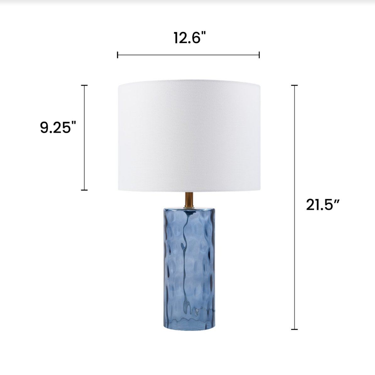 Lampe de table en verre Deniz (lot de 2)