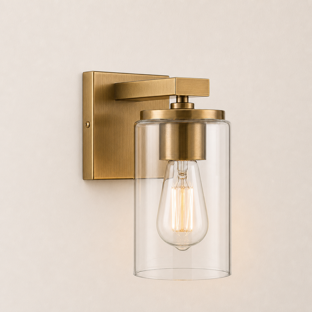 Applique de salle de bain MERIDIAN - 1 lumière — Éclairage de miroir de salle de bain résistant aux éclaboussures