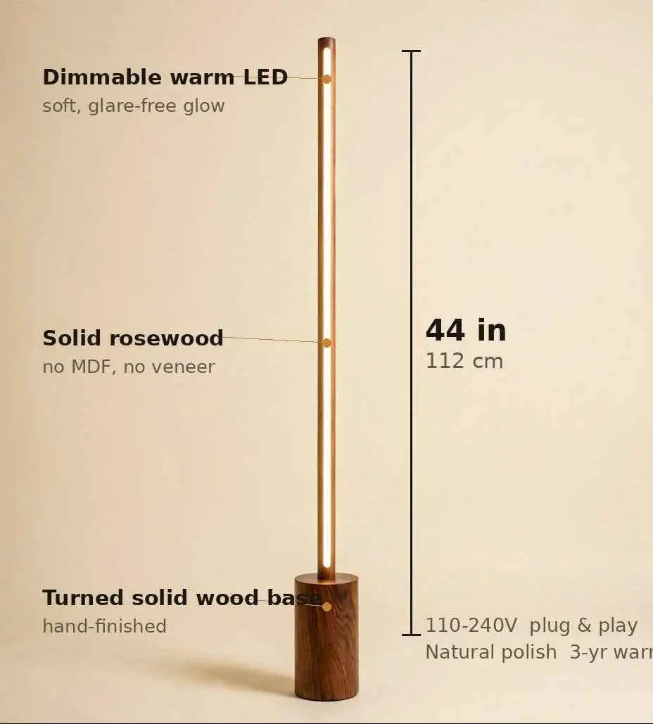 Minimalist Wooden Floor Lamp for Modern Living Spaces