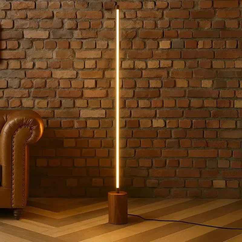 Minimalist Wooden Floor Lamp for Modern Living Spaces